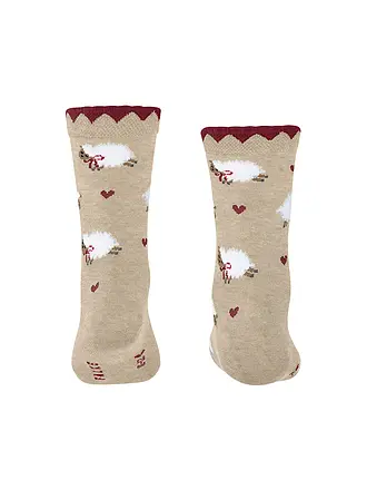 FALKE | Chaussettes fille CUTE SHEEP sable chiné | beige